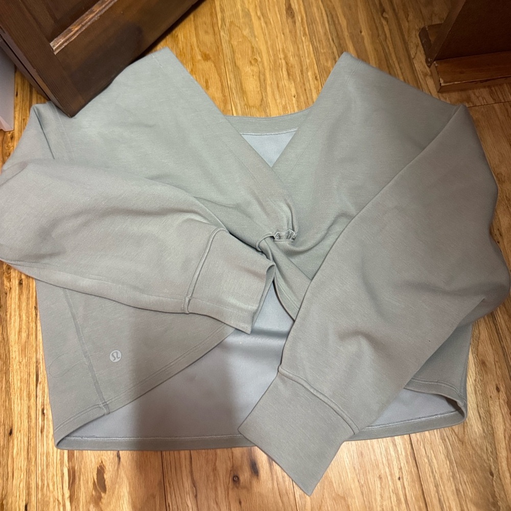 LULULEMON OPEN BACK TIE SWEATER